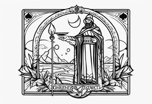 Greed tarot card tattoo idea