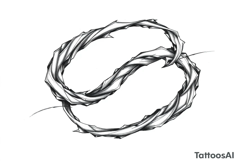 Infinity loop as sketch tattoo idea