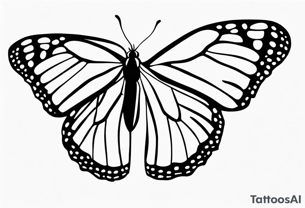 monarch butterfly representing grandparents tattoo idea