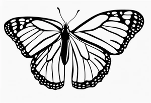 monarch butterfly representing grandparents tattoo idea