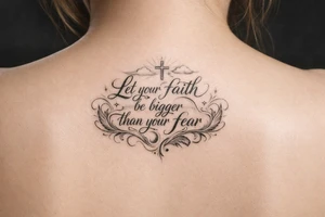 Let your faith be bigger than saying tattoo idea