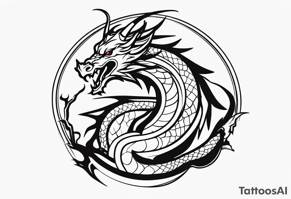 dragon tattoo idea