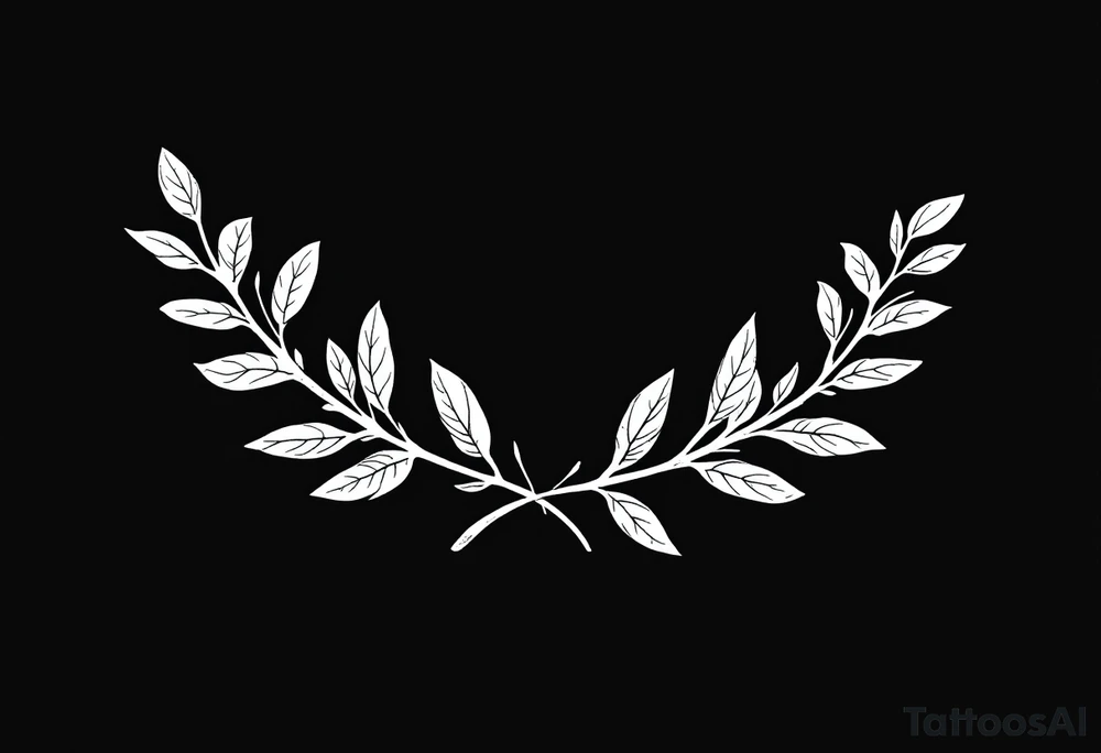 Olive branches for collarbone tattoo idea