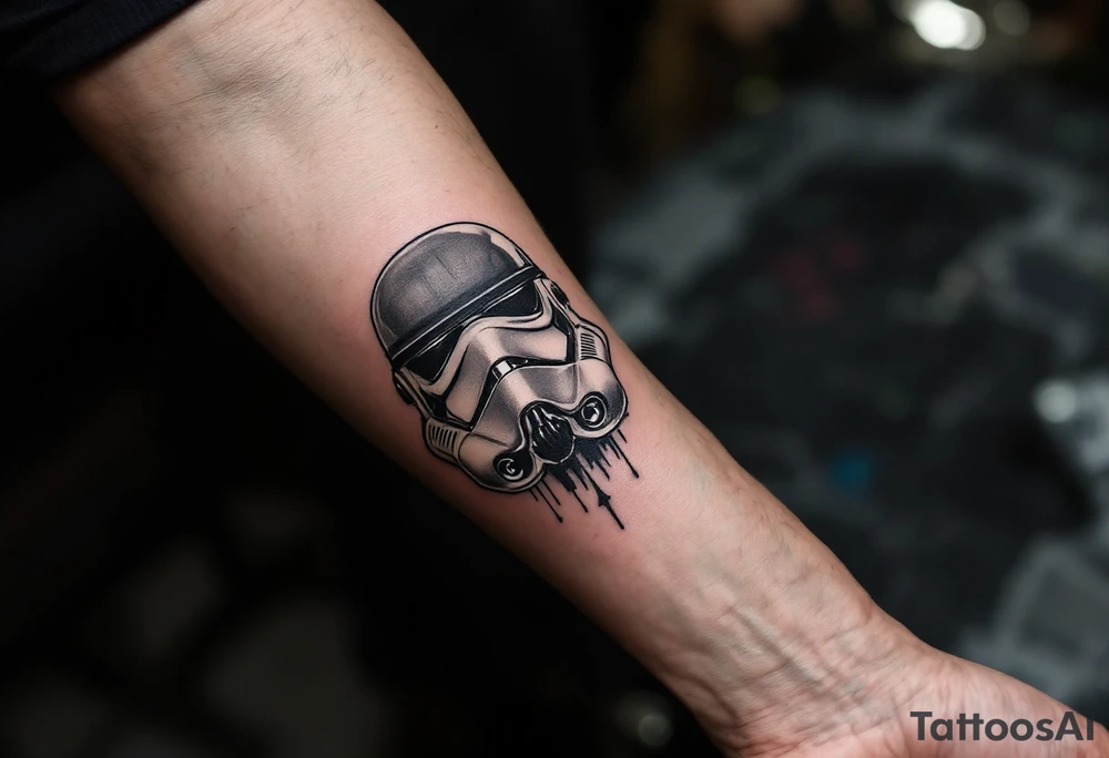 Japanese style storm trooper tattoo idea