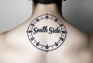 all-star circle, saying inside Southside all-star tattoo idea