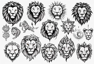 Un lion tattoo idea