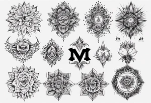 Name Neha tattoo idea