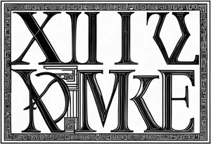 XIX roman numerals. it should be very simple tattoo idea