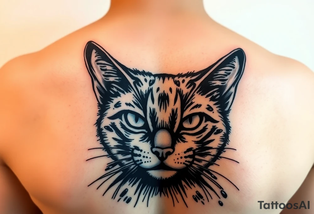 Black Cat tattoo idea