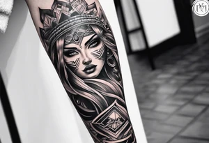 Full leg tattoo design tattoo idea