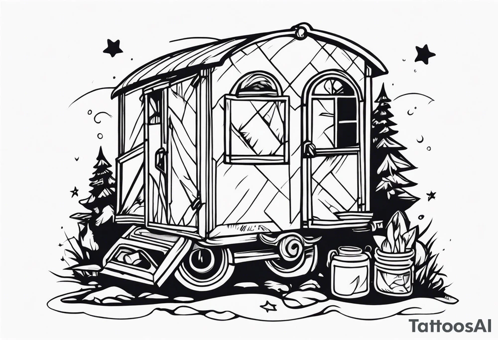 cute homeless tattoo idea