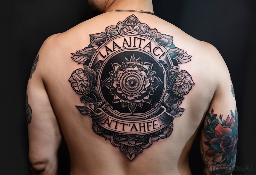 create a tattoo with write typer machine letter with the following quote: 
 "L a v i t a  è  c i ò  c h e  t i  a c c a d e  m e n t r e  s e i  i m p e g n a t o  a  f a r e  a l t r i  p r o g e t t i." tattoo idea