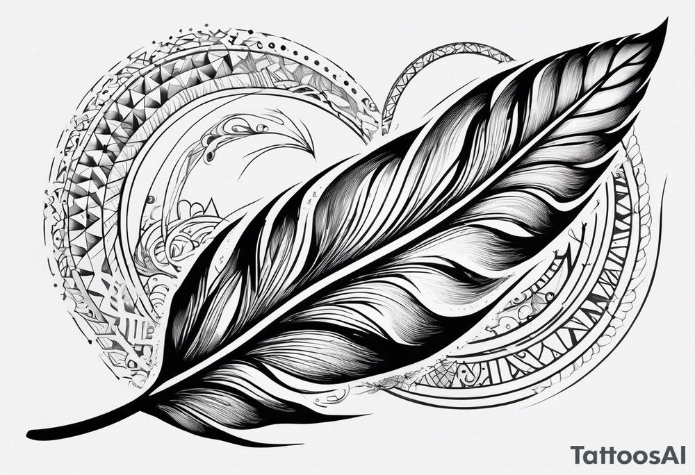 I need to cover an old tattoo of the word forever, the new tattoo should be a feather tattoo idea