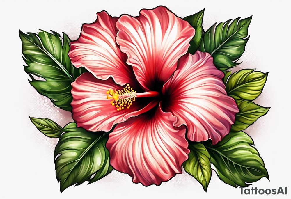 Hibiscus tattoo idea