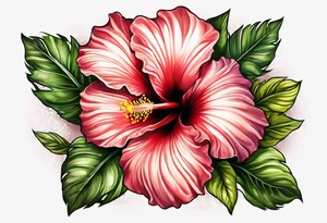 Hibiscus tattoo idea