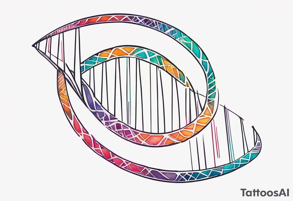 DNA strand tattoo idea