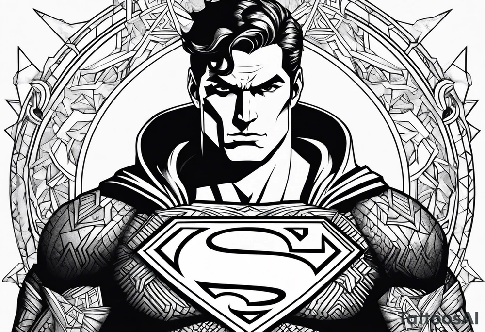 Superman nordic tattoo idea