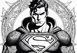 Superman nordic tattoo idea