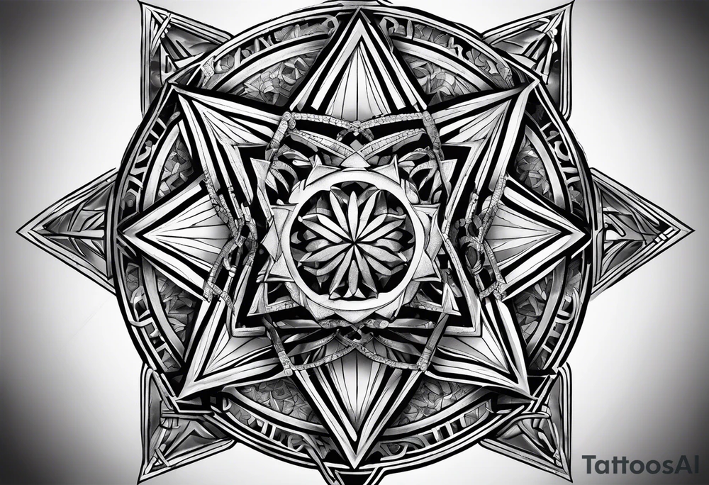 Metatron's cube tattoo idea