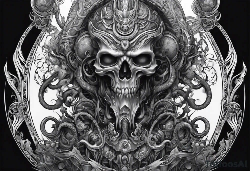 hastur, half sleeve tattoo idea