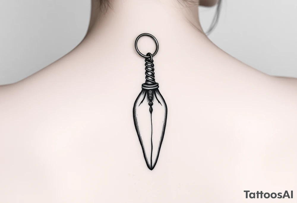 rabbits foot keychain tattoo idea