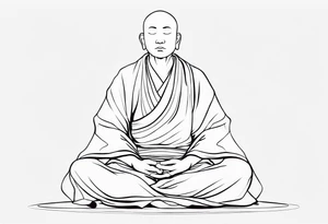 Zen Monk tattoo idea