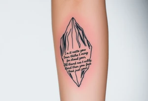 Iceberg, invictus poem, family tattoo idea