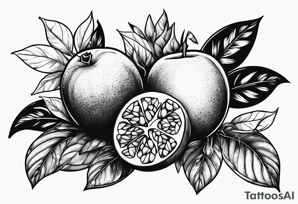 Pomagranate tattoo idea