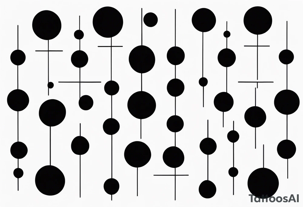 simple dot tattoo to represent family tattoo idea
