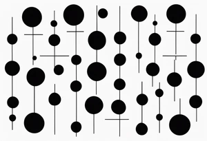 simple dot tattoo to represent family tattoo idea