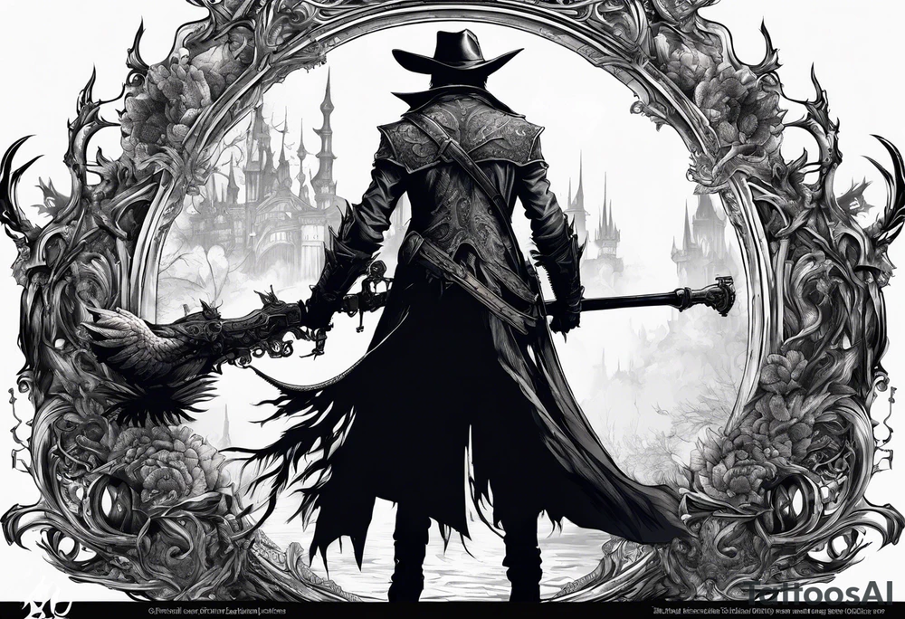 Bloodborne hunter going insane tattoo idea