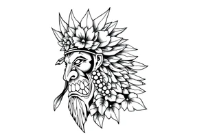 Hawaiian warrior tattoo idea