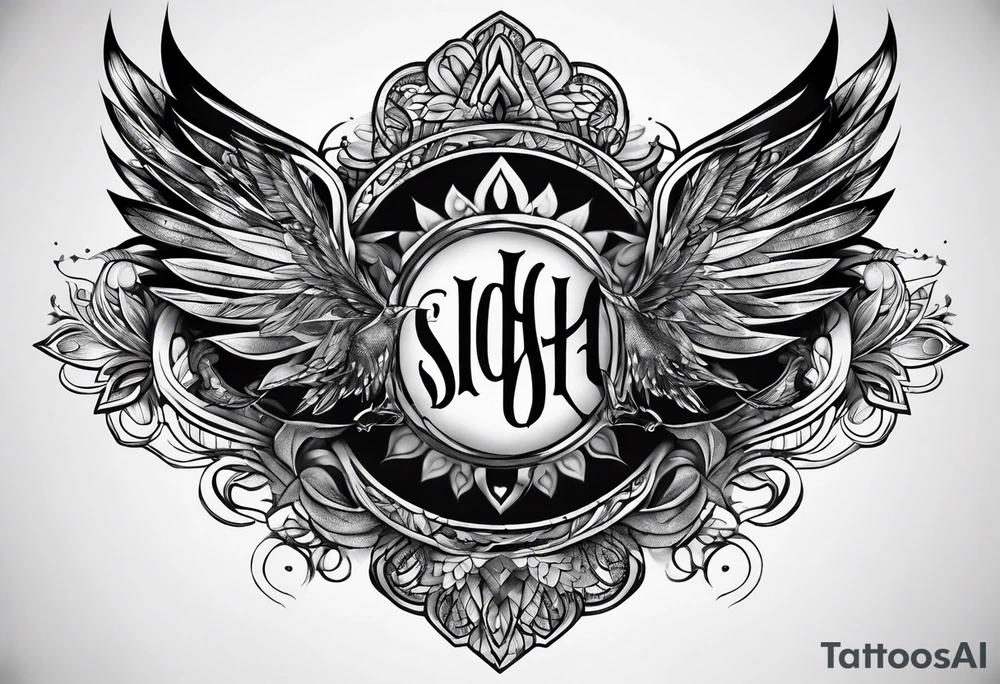 name on chest tattoo idea