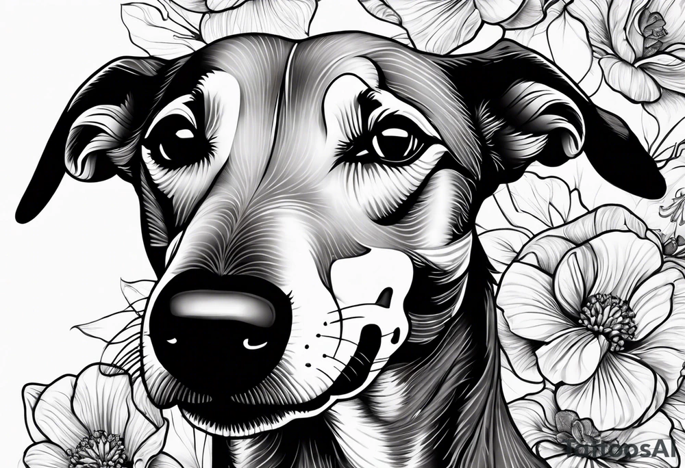 Greyhound tattoo idea