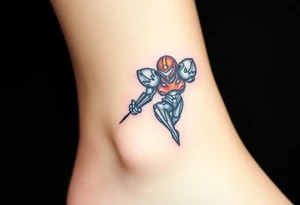Samus Metroid pixel tattoo idea