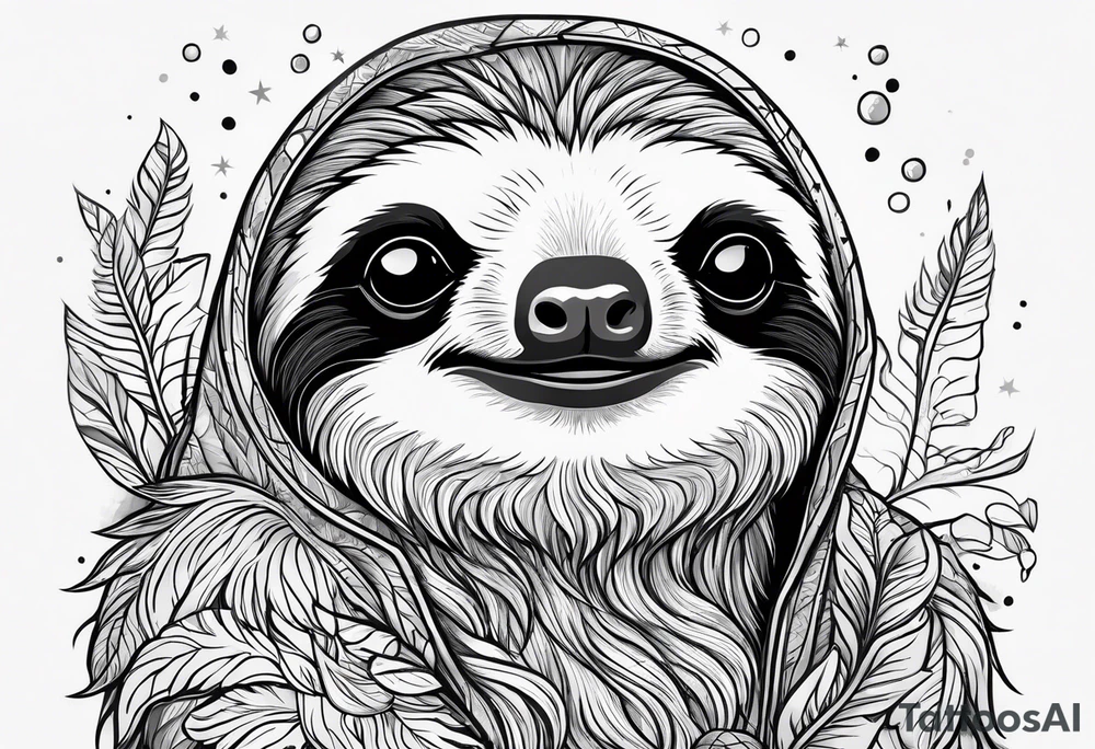 sloths funny tattoo idea