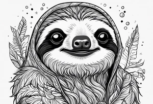 sloths funny tattoo idea