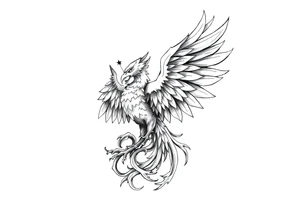 Phoenix rising tattoo idea