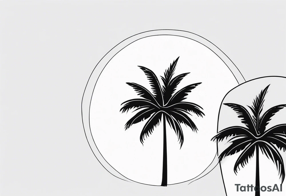 Just palm tattoo idea