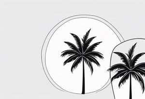 Just palm tattoo idea