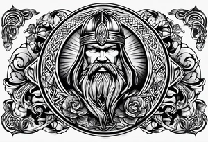 Full sleeve viking tattoo tattoo idea