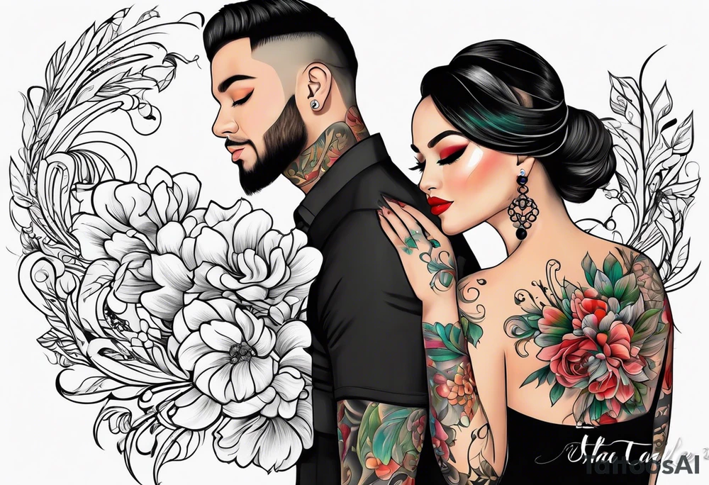 Sha &Faye
( in beautiful cursive) tattoo idea