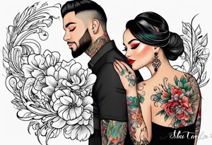 Sha &Faye
( in beautiful cursive) tattoo idea