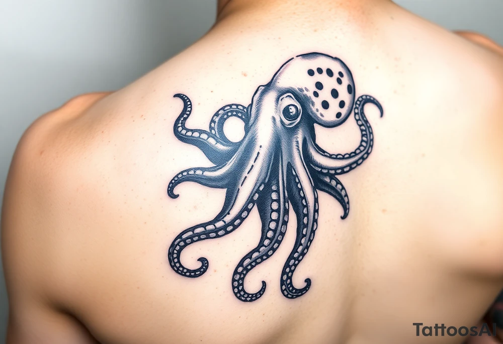 Colorful Octopus on right forearm tattoo idea