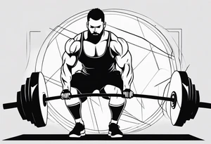 gym working out tattoo idea