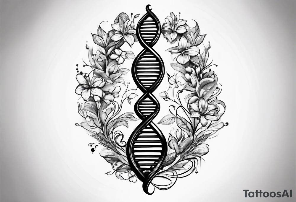 DNA strand tattoo idea