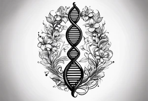 DNA strand tattoo idea