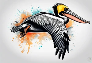 pelican, diving tattoo idea