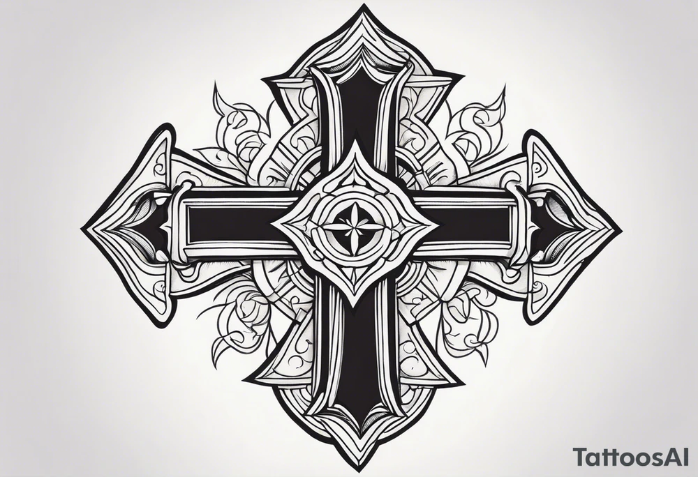 cross for the wrist tattoo idea