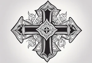 cross for the wrist tattoo idea